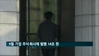 9월 기업 주식·회사채 발행 14조 원