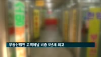 부동산법인 고액체납 비중 5년새 최고