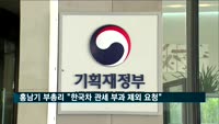 홍남기 경제부총리, 미 재무장관에 "한국차 관세 부과 대상 제외" 요청