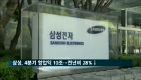 삼성전자, 2018년 4분기 영업익 10조…전년비 28% 감소