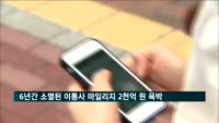 6년간 소멸된 이통사 마일리지 2천억 원 육박