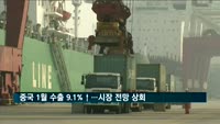 중국 1월 수출 9.1% 증가…시장 전망치 상회