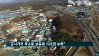 "공시가격 축소로 14년간 보유세 70조원 누락"
