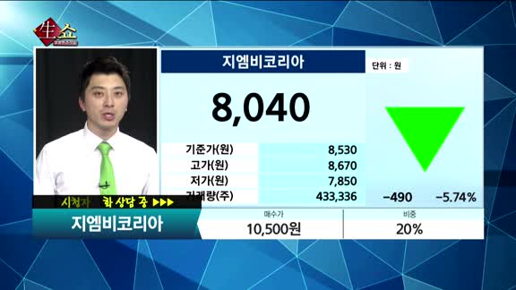[종목상담]지엠비코리아(013870)