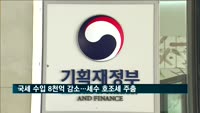올 초 국세 수입 8천억 감소…세수 호조세 '주춤'