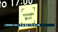 간편결제 서비스 이용자, 한 달 평균 71만 원 사용