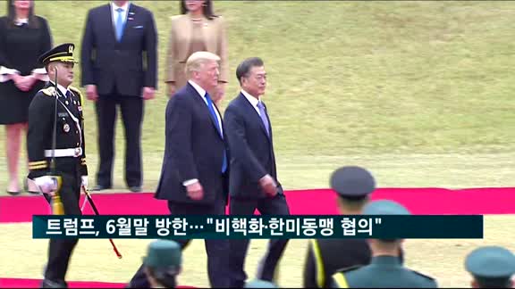 트럼프 대통령, 6월 말 방한…"비핵화·한미동맹 강화 협의"