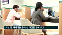 지난 달 가계대출 증가세, 다섯달 만에 가장 높아