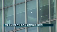 5월 고용보험 가입자 53만3천명 증가…7년3개월래 최고치