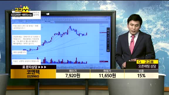 [종목상담]코엔텍(029960)