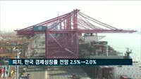 피치, 한국 경제성장률 전망 2.5%→2.0% 하향 조정