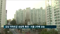 강남 아파트값 상승폭 확대…서울 2주 연속 상승