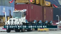 5월 경상수지 흑자 전환…상품수지는 5년래 최저