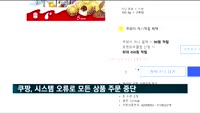 쿠팡, 시스템 오류로 전 상품 '품절'…한때 주문 중단