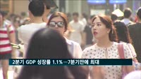 2분기 GDP 성장률 1.1%…7분기만에 최대