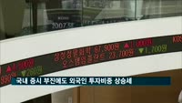 국내 증시 부진에도 외국인 투자비중 상승세