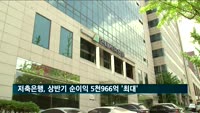 저축은행, 상반기 순이익 5천966억 '최대 실적'