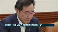 이낙연 총리 "규제 그대로 두면 혁신성장 포기하는 것"