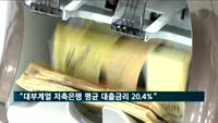 "대부계열 저축은행 평균 가계대출금리 20.4%"