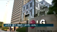 LG전자 3분기 영업익 7천811억원…전년 동기보다 4.3% 증가