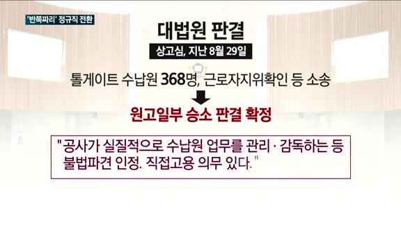 국감 앞두고 '부랴부랴' 합의…도로공사, '반쪽' 정규직 전환