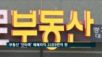 부동산 3년 이내 거래 '단타족' 매매차익 22조9천억 원