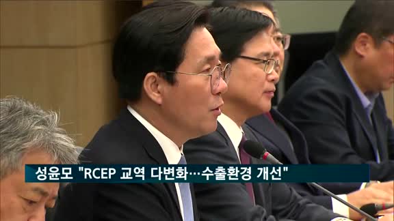 성윤모 장관 "RCEP, 교역 다변화로 기업 수출환경 개선"
