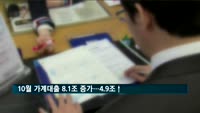 10월 가계대출 8.1조 증가…전월대비 4.9조↑