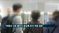 정부 "부동산 시장 불안시 분상제 추가 지정 검토"