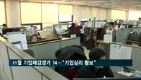 11월 기업체감경기 74…"기업심리 횡보"