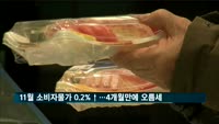 11월 소비자물가 0.2%↑…4개월 만에 오름세