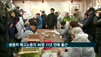 쌍용차 해고노동자 46명 11년 만에 출근…사측 "경영난으로 근무 투입 어려워"