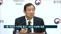 1월 취업자 57만명 증가…60대 이상에 집중