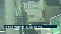 대한항공 객실승무원 1명 '코로나19' 확진