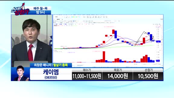 [필살기 종목] 케이엠(083550)