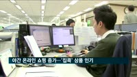 야간 온라인 쇼핑 증가…'집콕' 상품 인기