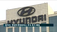정의선, 현대차·현대모비스 주식 추가 매입