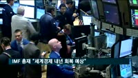 IMF 총재 "세계경제 올해 축소 후 내년 회복 예상"