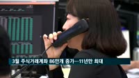 3월 주식거래계좌 86만 개 증가…금융위기 후 최대