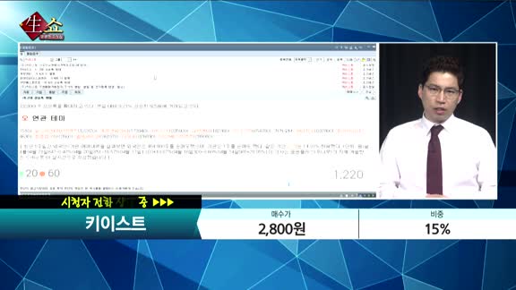 [종목상담] 키이스트(054780)     