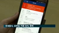국내증시, 모바일 거래 50% 육박…"개인 절반 이상"