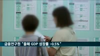 한국금융연구원 "올해 한국 GDP 성장률 -0.5% 예상"