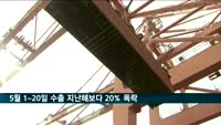 5월 1~20일 수출 지난해보다 20% 폭락