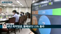 [전화연결] '경제위기 극심, 기업 기 살려야'…내년 최저임금 1.5% 올렸다