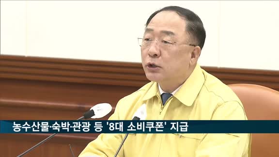 농수산물·숙박·관광 '8대 소비쿠폰' 지급…"내수 활성화 총력"