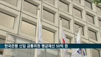 한국은행 신임 금통위원 평균재산 50억 원