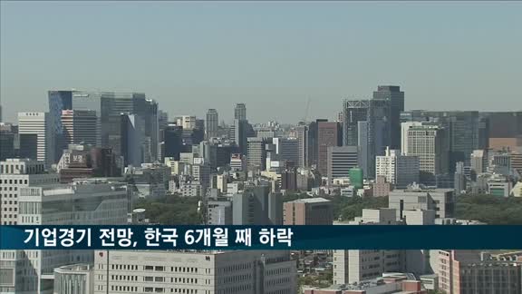 기업경기 전망, OECD 반등 속 한국은 6개월 째 하락