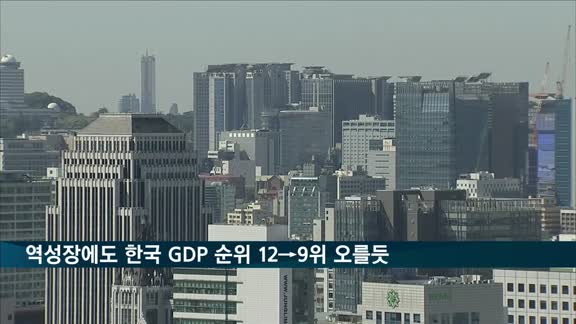 마이너스 성장인데도…한국 GDP 순위 12→9위로 오를 듯