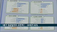 1분기 임금 일자리 43만 개 늘었는데…60대 이상이 60% 차지