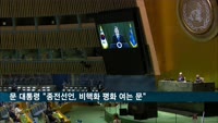 문 대통령 다시 종전선언 꺼냈다